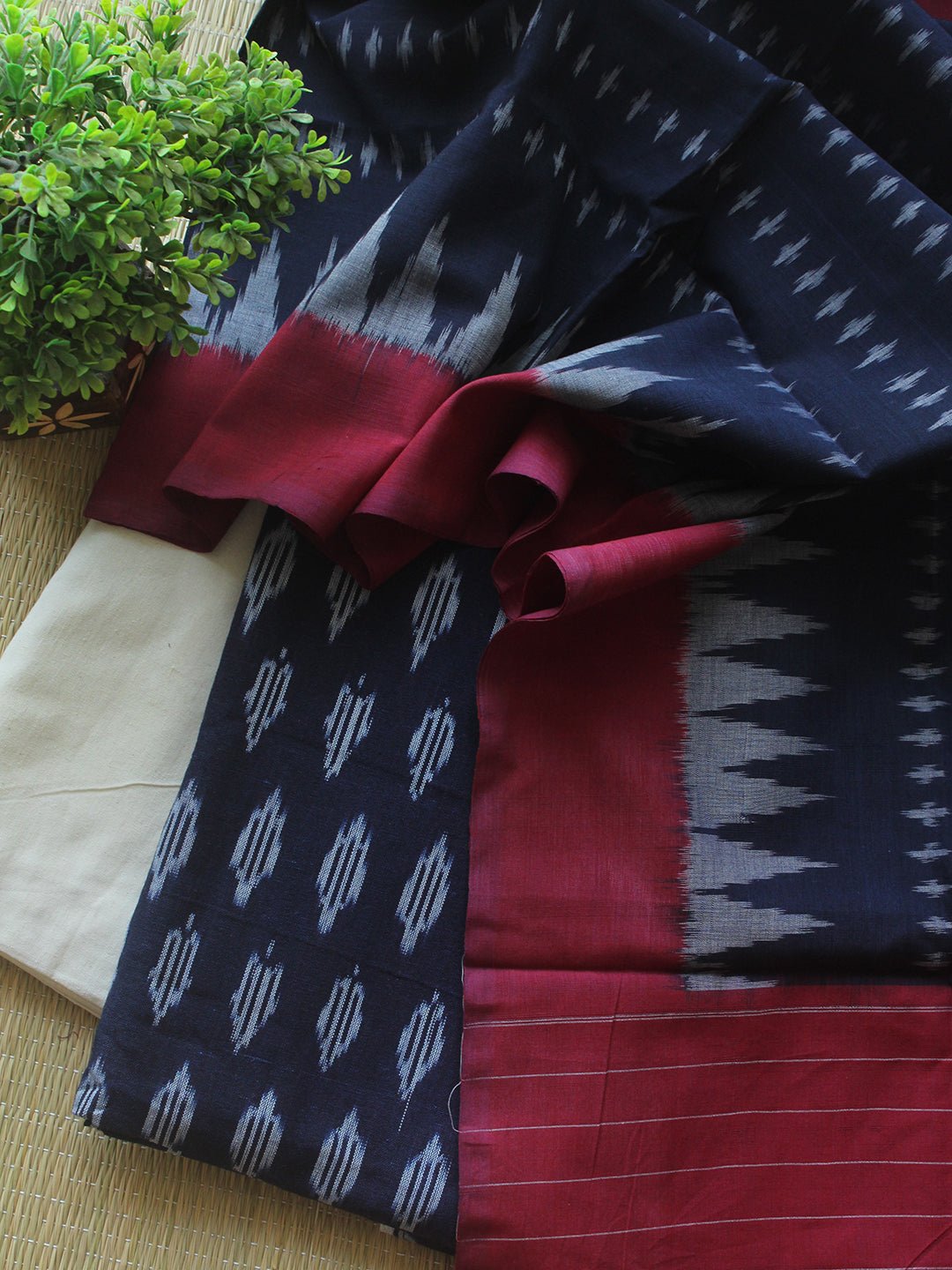Ethnic Weaves Cotton Dress Material