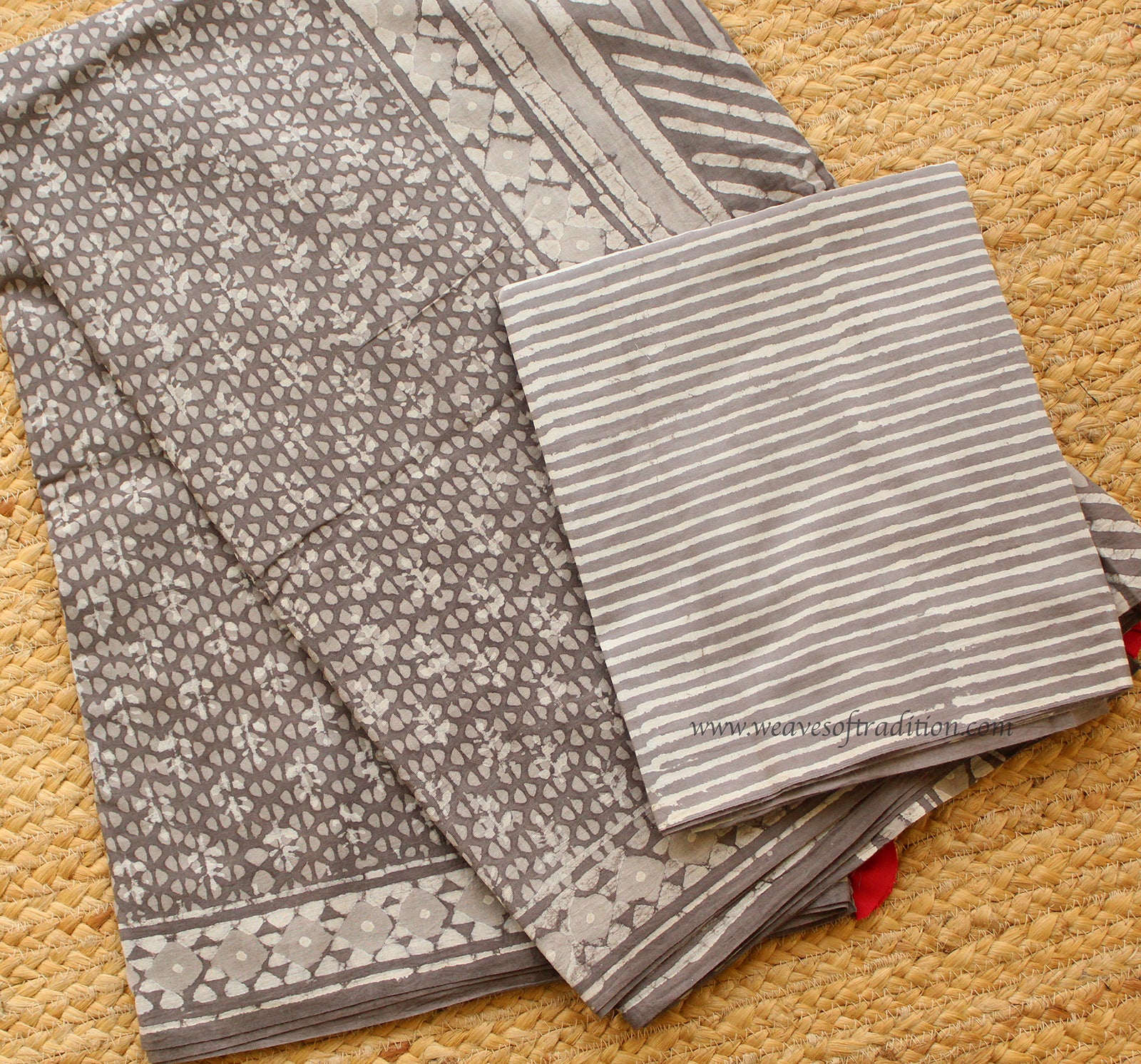 Blue Bagh Hand Block Printed Mul Cotton Saree