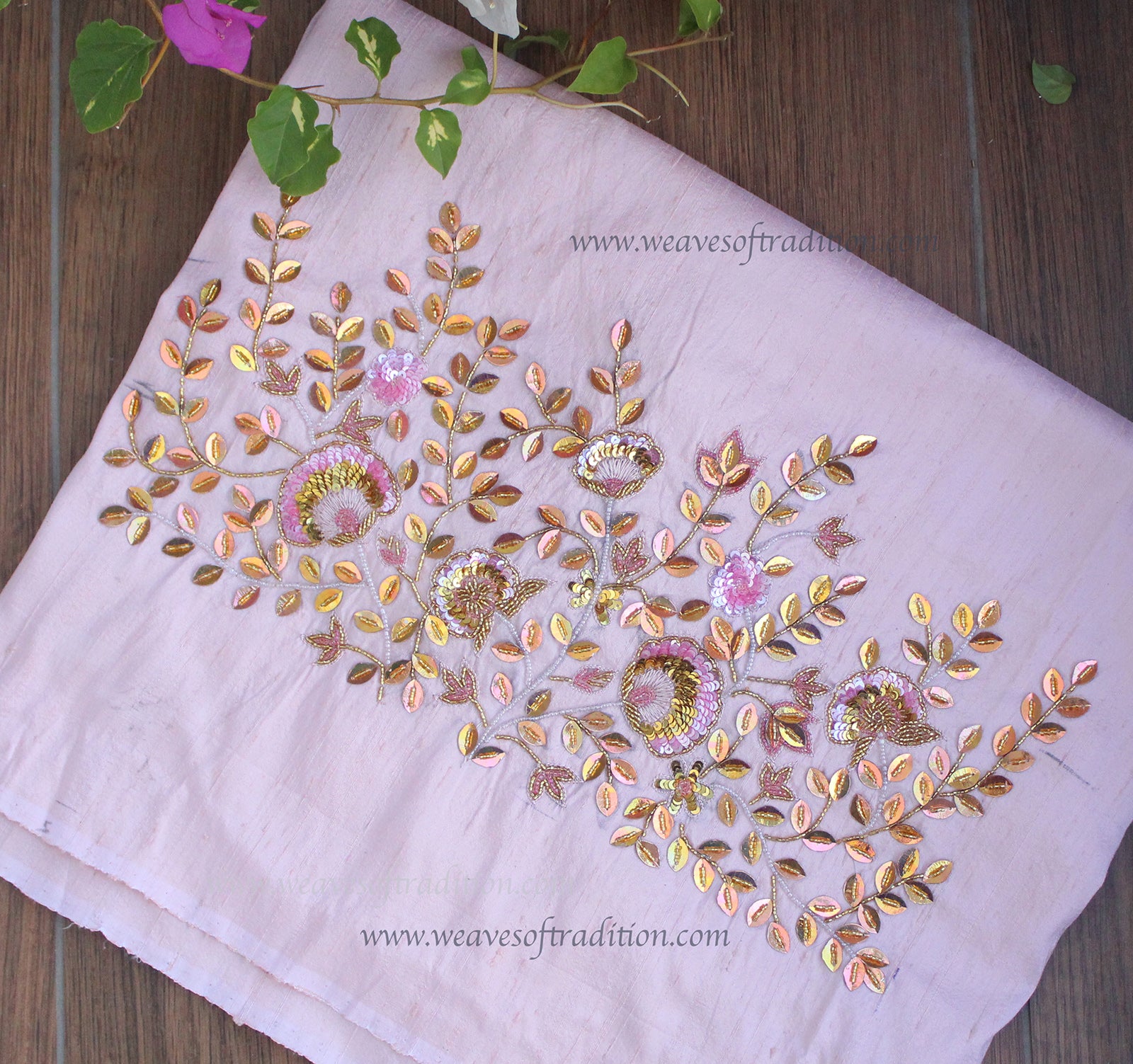 Pink - Hand Batik Printed Cotton Blouse Piece