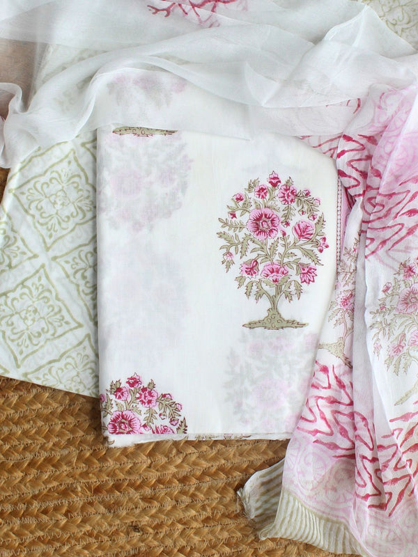 Hand Block Printed Dress Material