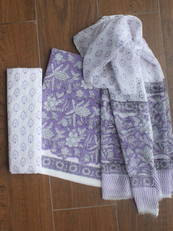 Hand Block Printed Dress Material