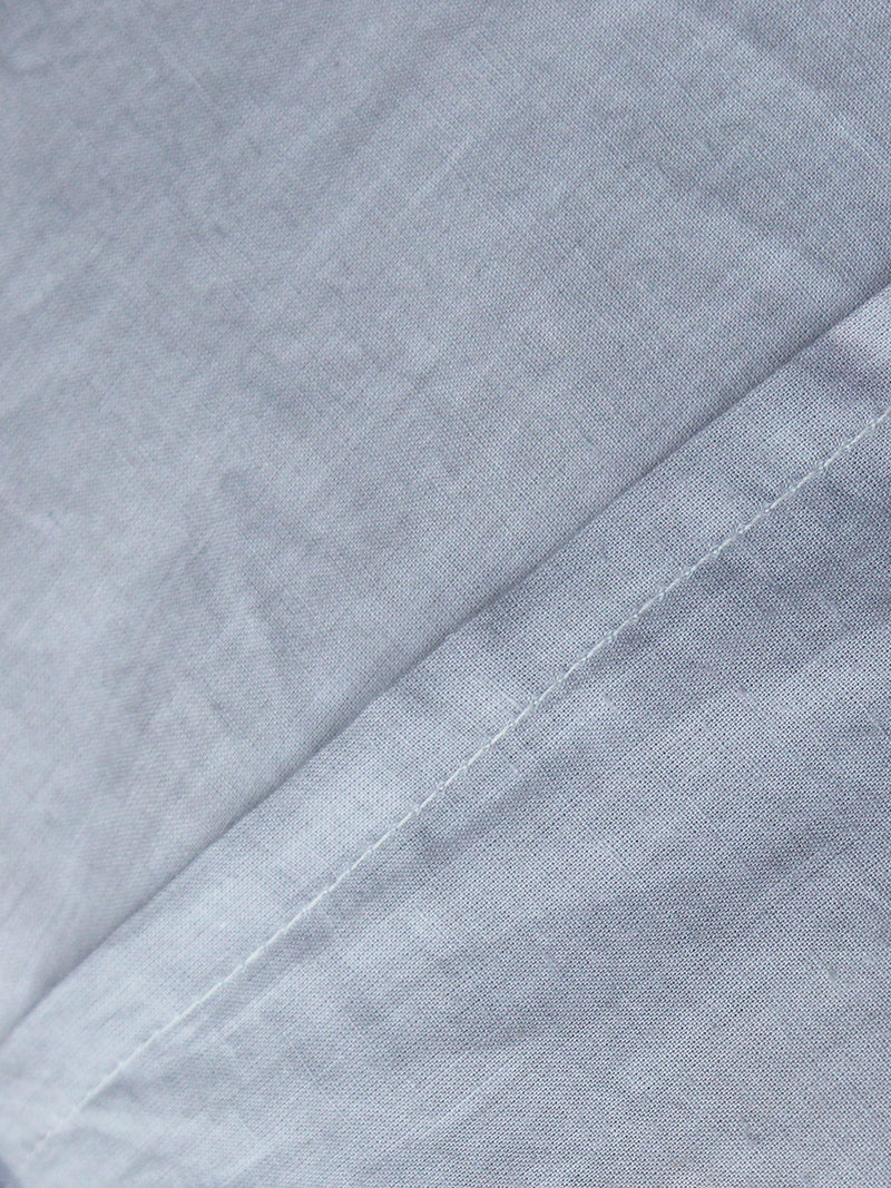 Grey Applique Cotton Cushion Cover (16 IN X 16 IN)