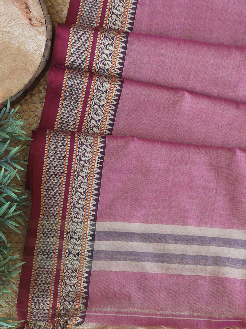 Darwan Color Maroon and Beige Dharwad Cotton Dress Material With Woven Border ...
