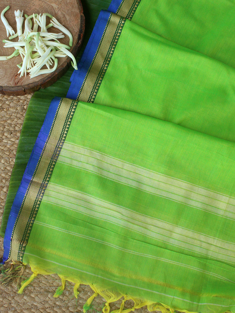 Green Dharwad Cotton Dress Material