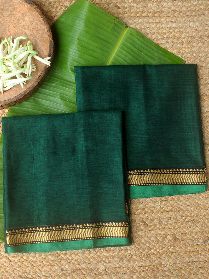 Green Dharwad Cotton Dress Material