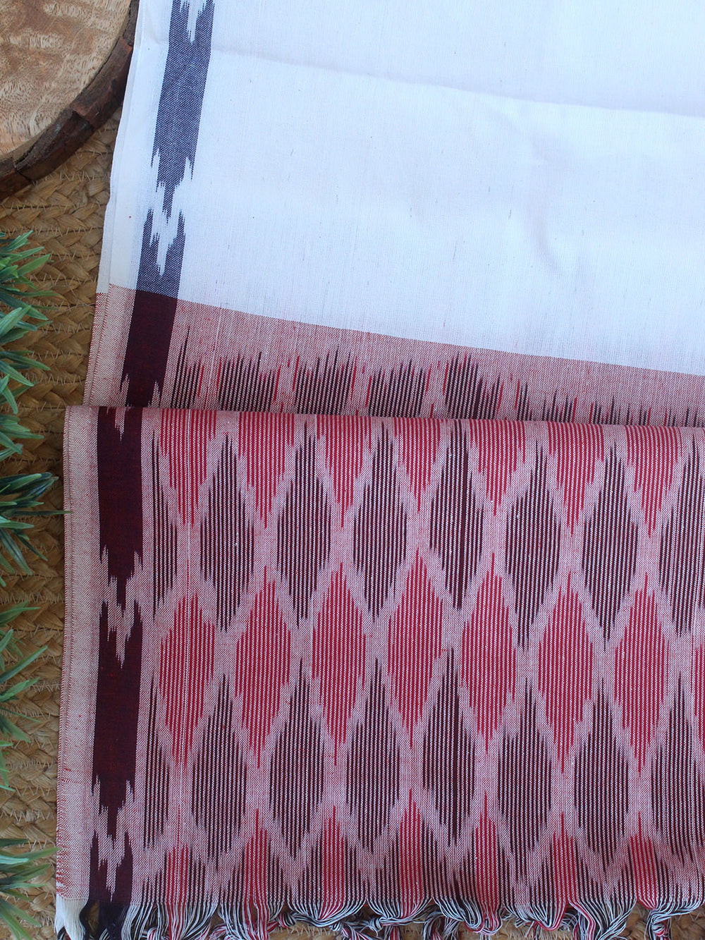 white christmas dresses Pink and White Single Ikkat Unstitched Dress Material – Weaves of Tradition