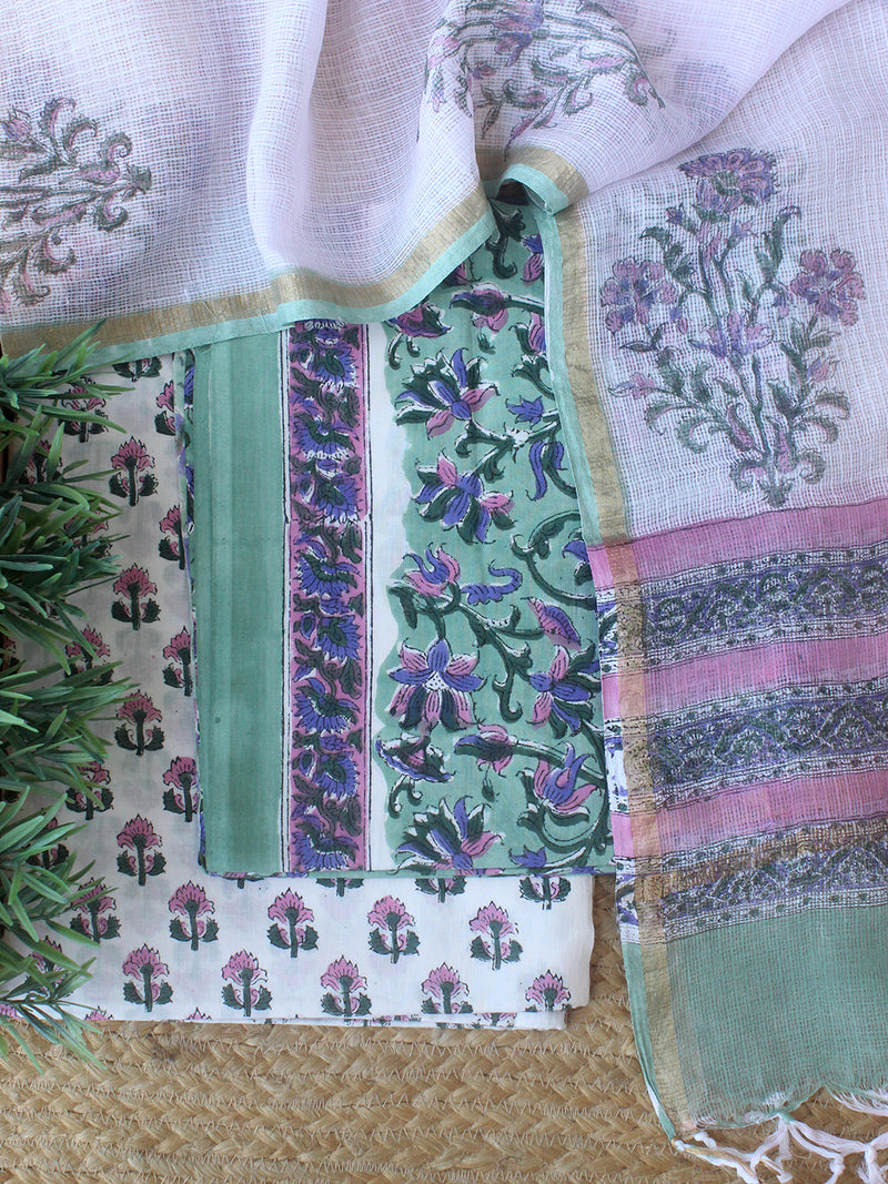 kota doria cotton dress material Pure Kota Cotton Embroidery Work Dress Material My Store