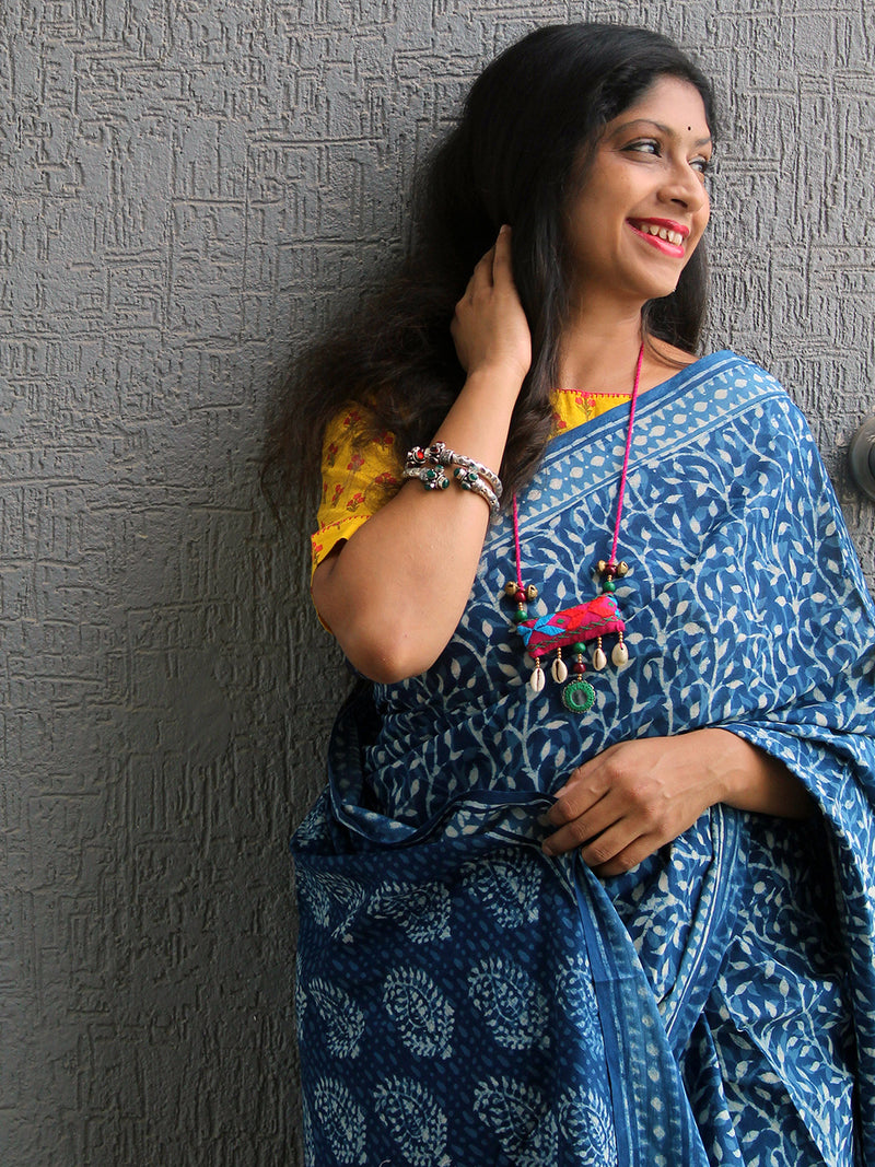 Bagru Hand Block Printed Cotton Saree