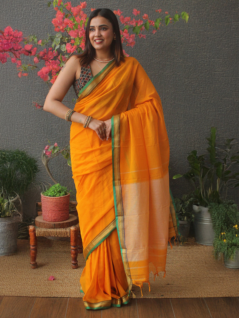 Mango Narayanpet Mercerized Cotton Saree