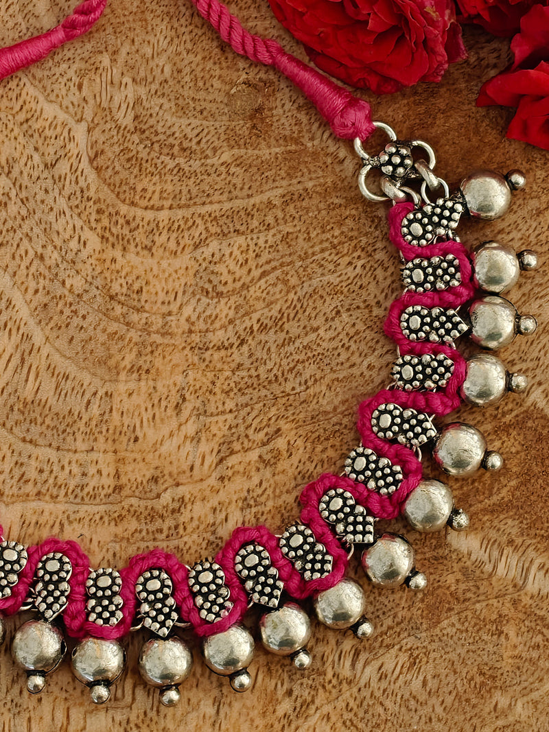 Patwa Handcrafted Oxidized Necklace