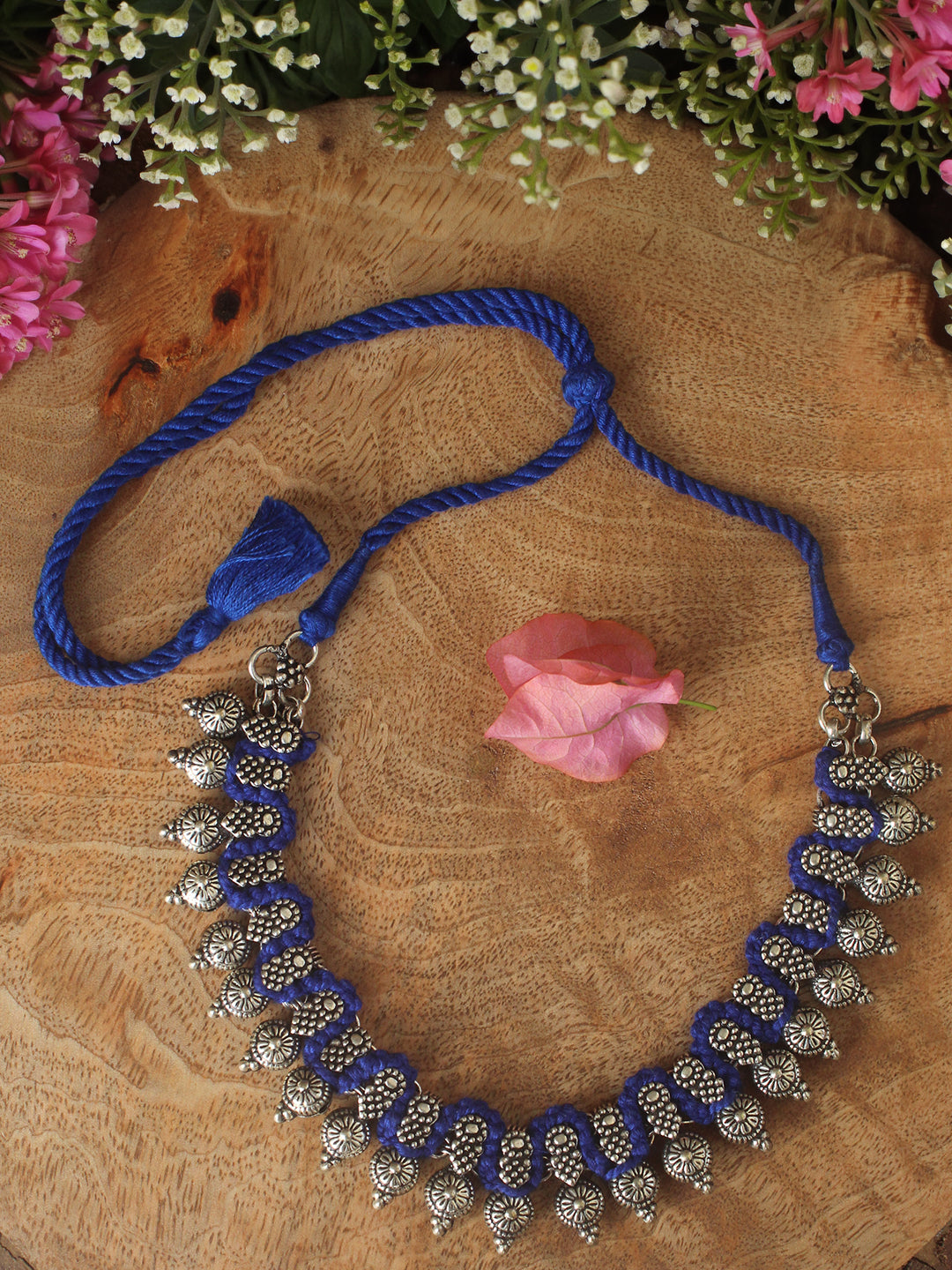 Patwa Handcrafted Oxidized Necklace – Weaves of Tradition