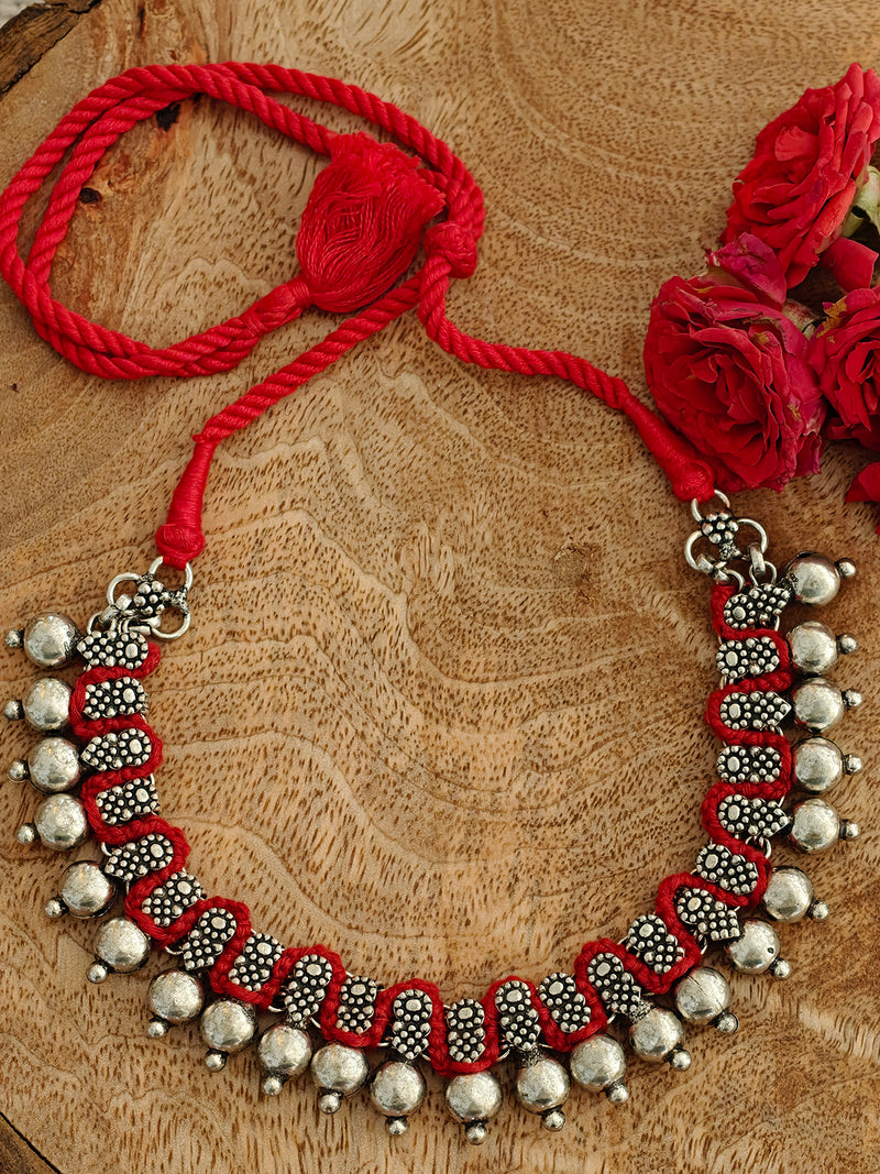 Patwa Handcrafted Oxidized Necklace