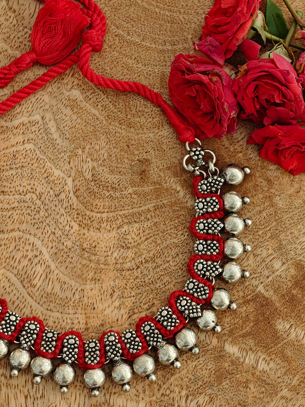 Patwa Handcrafted Oxidized Necklace
