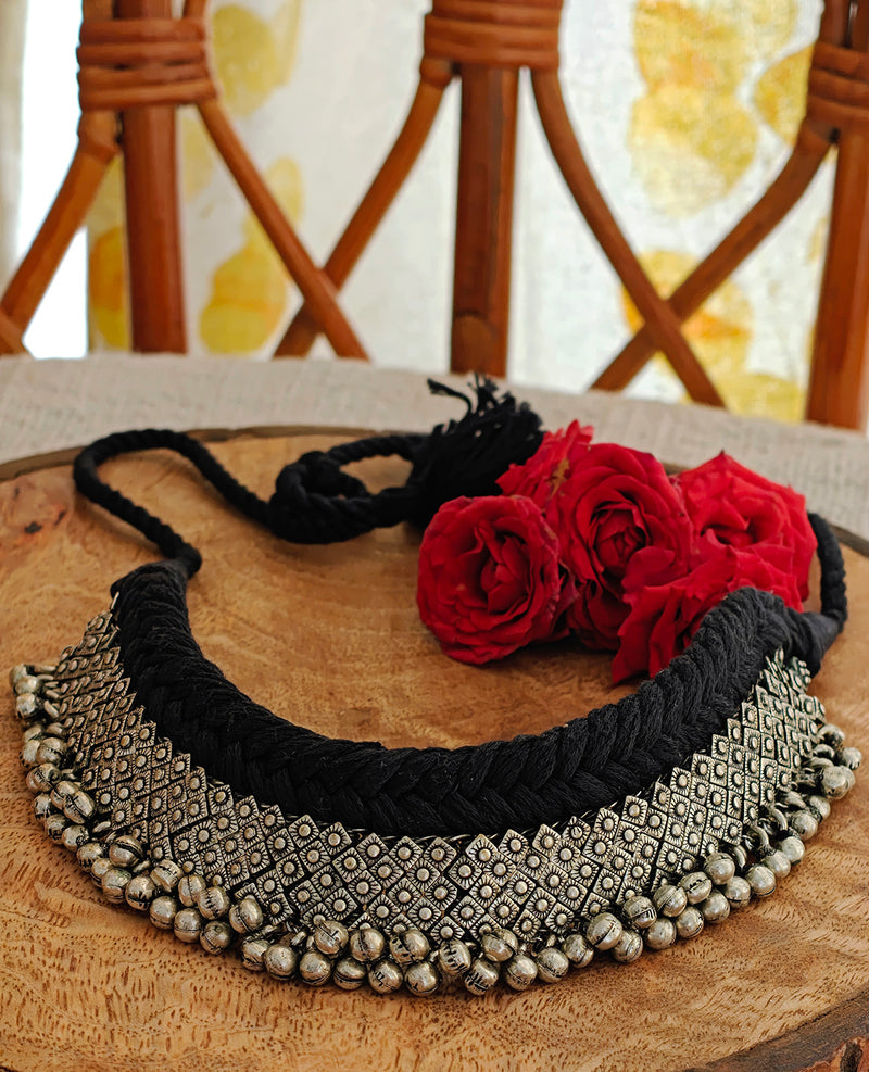 Patwa Oxidised Choker Necklace