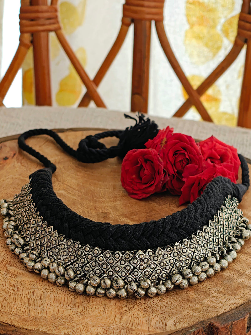 Patwa Oxidised Choker Necklace
