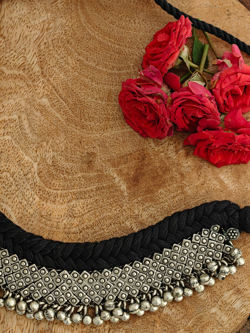 Patwa Oxidised Choker Necklace