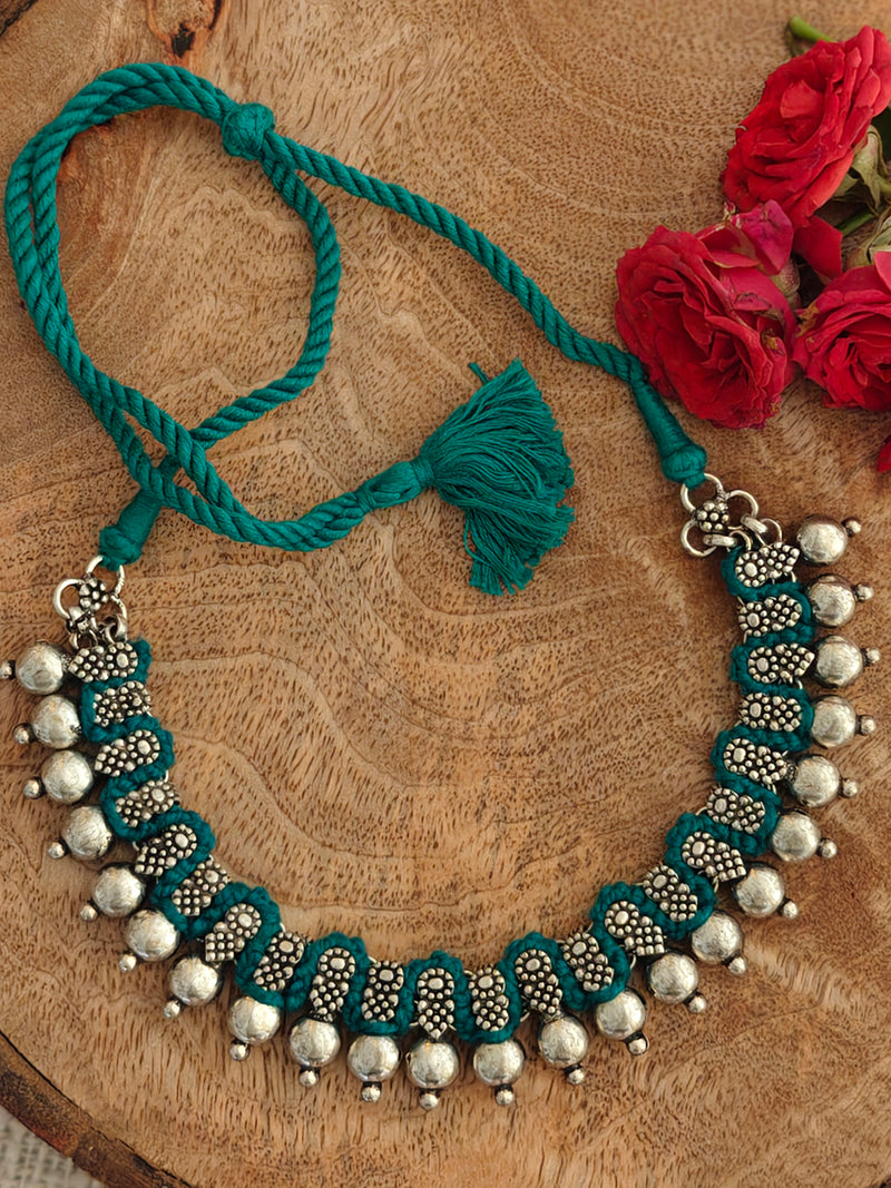 Patwa Handcrafted Oxidized Necklace