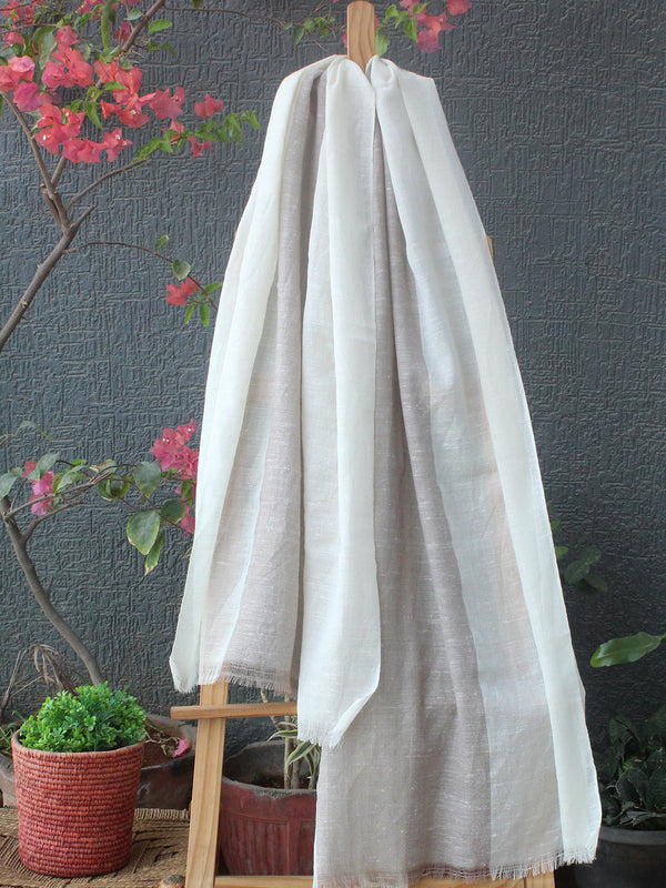 Natural Angora Wool Handloom Stole