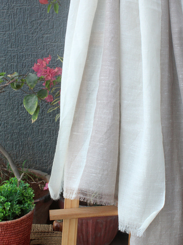 Natural Angora Wool Handloom Stole