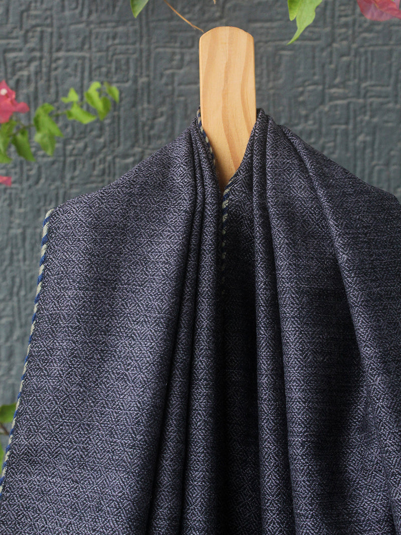 Grey Kullu Handloom Pure Wool Stole