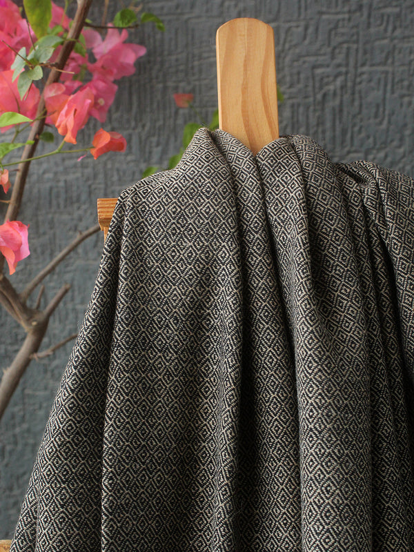 Grey Kullu Handloom Pure Wool Stole