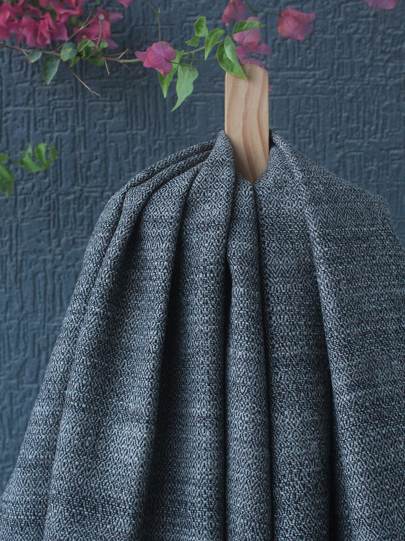 Grey Kullu Handloom Pure Wool Stole