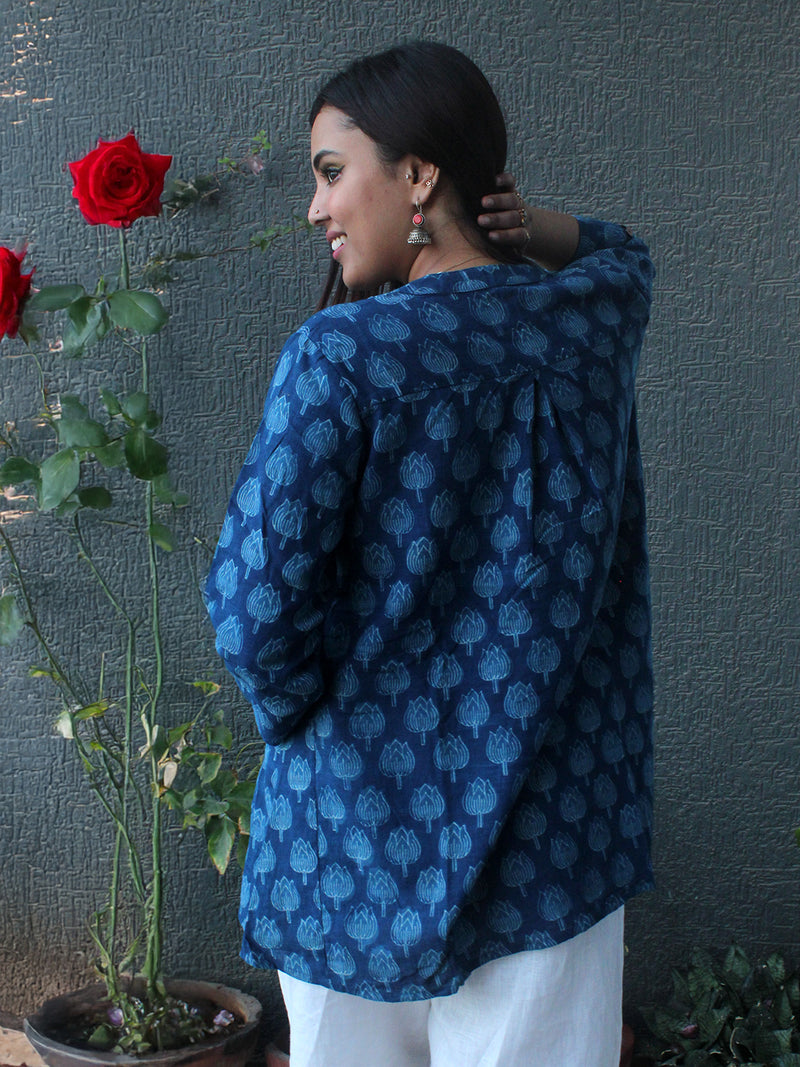 Sherry Akola Hand Block Printed Slub Cotton Top