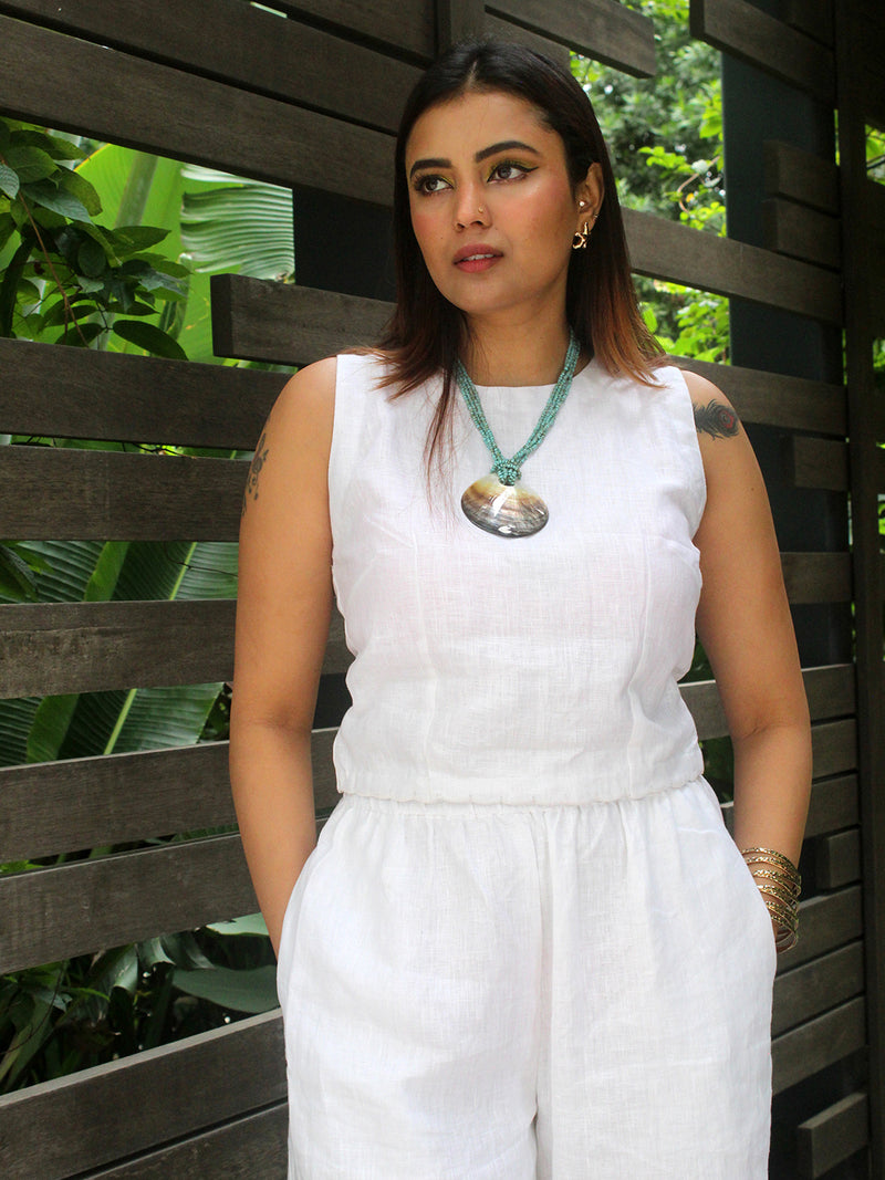 Saby Pure Linen Coord Set