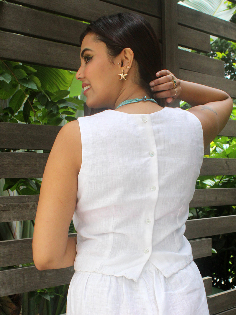 Saby Pure Linen Coord Set