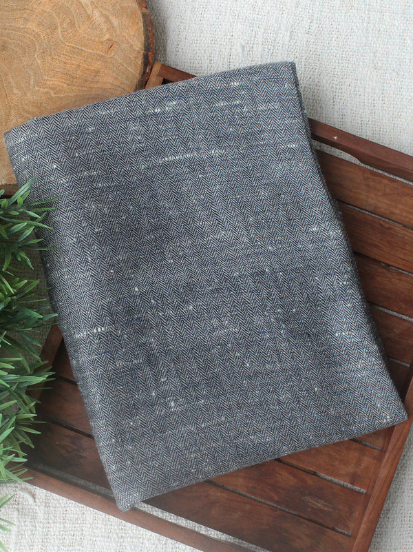 Grey Kullu Handloom Pure Wool Fabric