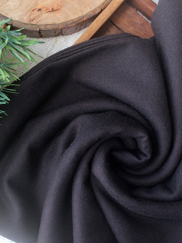 Brown Kullu Handloom Pure Wool Fabric