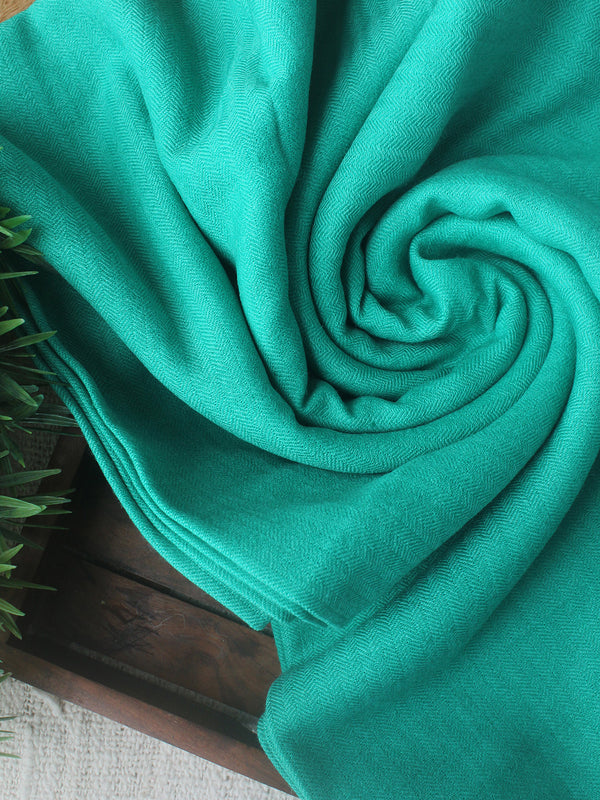 Sea Green Kullu Handloom Pure Wool Fabric
