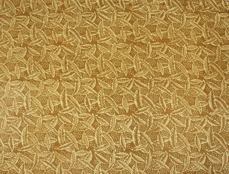 Mustard Bagru Dabu Hand Block Printed Cotton Fabric