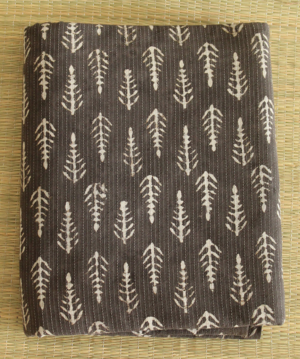 Kashish Bagru Hand Block Printed Kantha Fabric